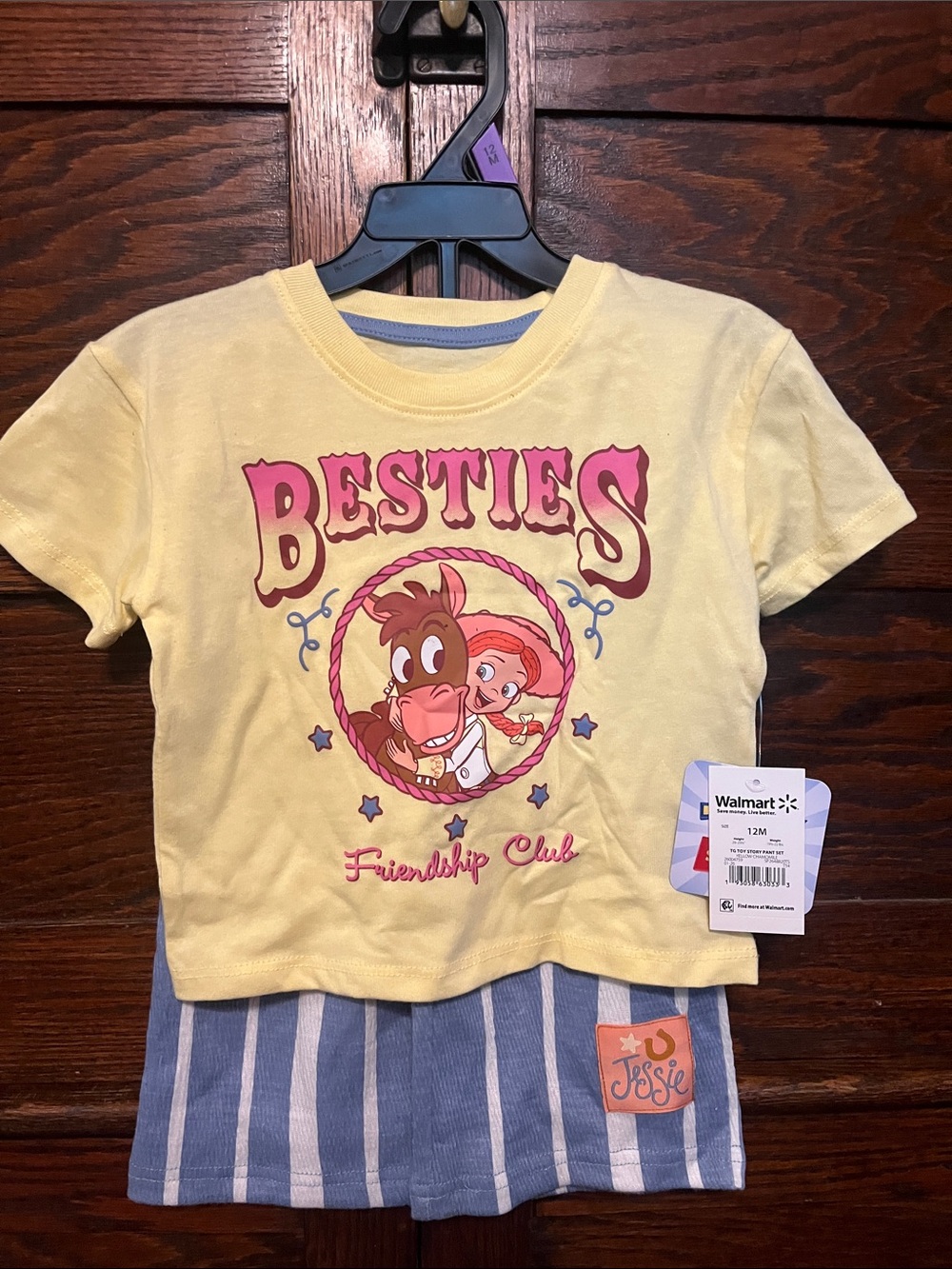 Disney Yellow 'Besties' Jessie Friendship Club Short Sleeve Tee